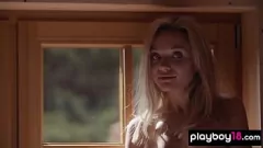 play Slim Russian Blonde Zhenya Belaya in Explicit Solo Striptease